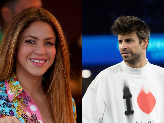 Shakira y Piqué, expareja de famosos. (Fotos vía Getty Images)