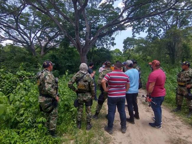 Rescatan a dos secuestrados en zona rural de Fundación, Magdalena. Foto: Ejército Nacional