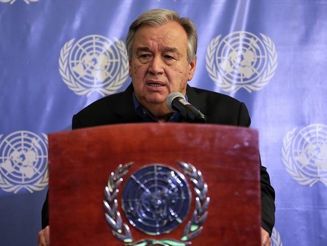 Secretario general de Naciones Unidas, António Guterres. Foto: Colprensa