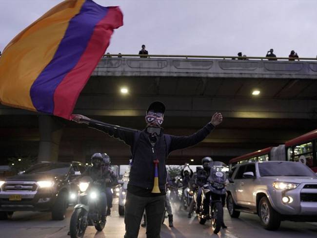 La Personería de Bogotá hizo un balance de los dos meses de protestas registradas en la capital del país. Foto: Getty Images / DIEGO CUEVAS