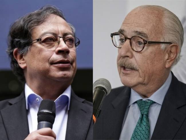 Presidente Gustavo Petro y expresidente Andrés Pastrana. Foto: Getty Images.