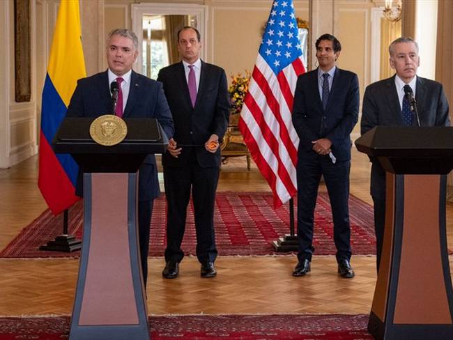 El presidente Iván Duque se reunió con altos mandos del gobierno de Estados Unidos. Foto: Cortesía Presidencia