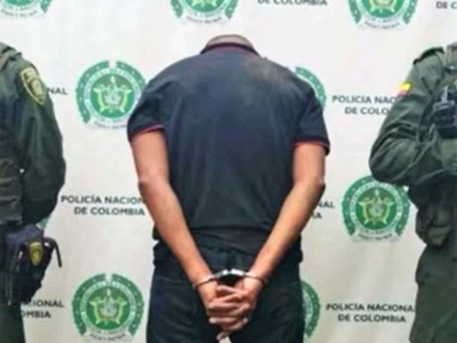 El capturado fue puesto a disposición de la autoridad competente. Crédito: Policía Cauca.