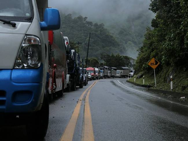 El 20% de los camioneros son los que están apoyando el paro: Jairo Herrera, presidente de Asecarga. Foto: Colprensa