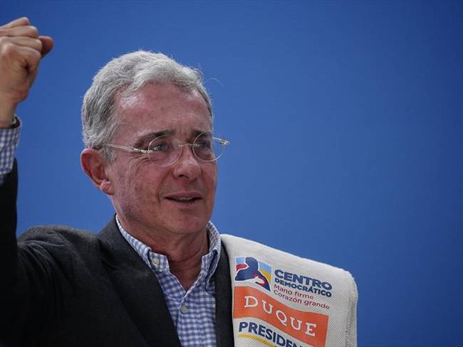 Expresidente de Colombia Álvaro Uribe Vélez. Foto: Colprensa - Luisa González