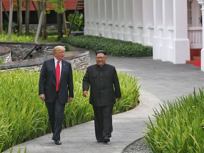 El presidente estadounidense, Donald Trump, anunció que suspenderá las maniobras militares de EE.UU. en Corea del Norte. Foto: Getty Images