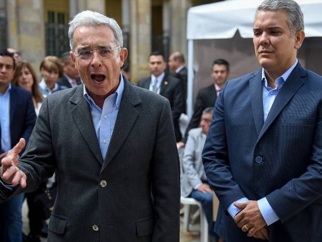 El expresidente Álvaro Uribe en labores de campaña por la aspiración presidencial de Iván Duque en el 2018. Foto: Getty Images