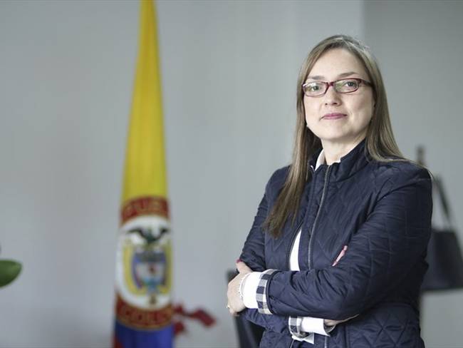 Carmen Ligia Valderrama habla de los retos a la cabeza del Ministerio TIC. Foto: Colprensa / SERGIO ACERO
