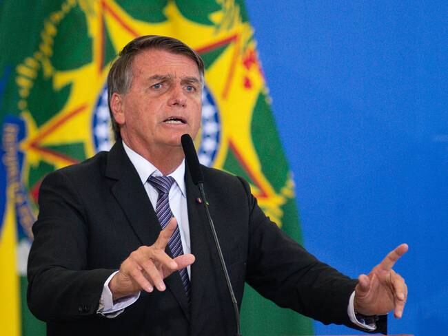 Imagen de referencia de Jair Bolsonaro, el presidente de Brasil. (Photo by Andressa Anholete/Getty Images)