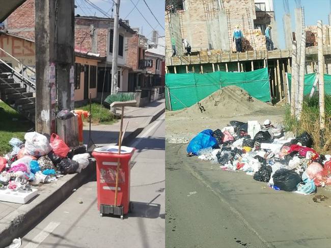 Según las directivas de Serviaseo, en las calles de Popayán ya se acumulan más de 500 toneladas de residuos sólidos. Foto: Cortesía Sucesos Cauca