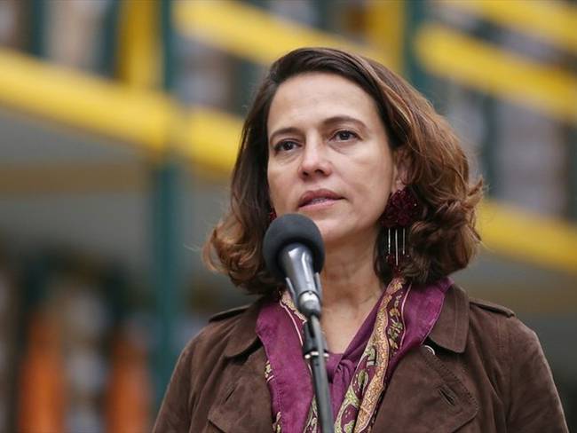 La ministra del Interior, Nancy Patricia Gutiérrez, aseguró que se le está garantizando al país su derecho a la protesta pacífica. Foto: Colprensa