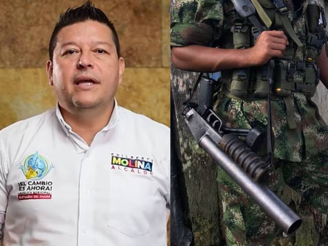 Edilberto Molina, alcalde de Cartagena del Chairá | Fotos: Redes Edilberto Molina y Colprensa