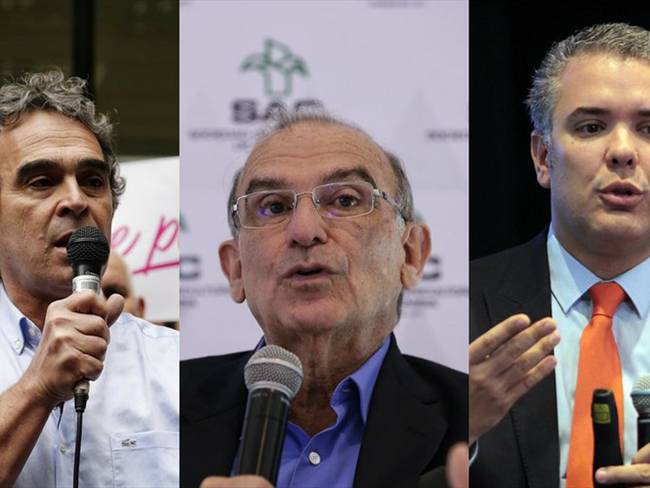 Sergio Fajardo, Humberto de la Calle e Iván Duque lideran intención de voto en el paz. Foto: Colprensa