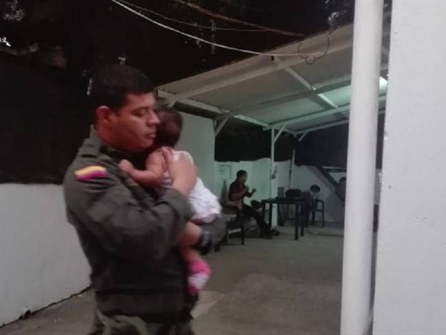 Rescatan a bebé venezolana . Foto: Colprensa