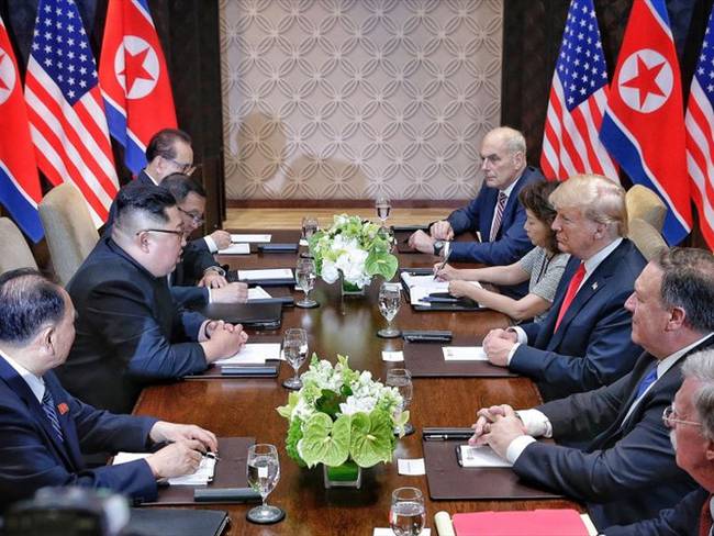 Donald Trump y Kim Jong-un se reunieron este 12 de junio en Singapur. Foto: Getty Images