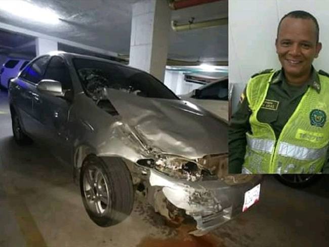 Murió policía en Cúcuta luego de ser arrollado por vehículo fantasma. Foto: Cortesía
