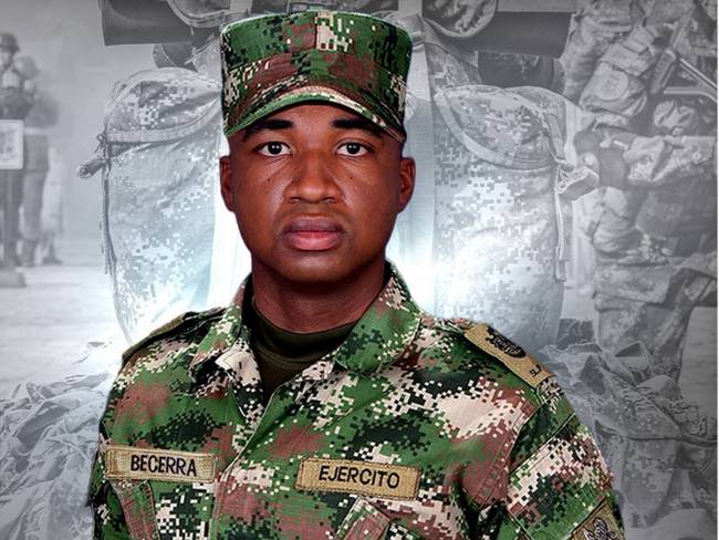 Soldado profesional Daniel Becerra Velásquez, fallecido en los hechos. Foto: Cortesía Ejército Nacional.