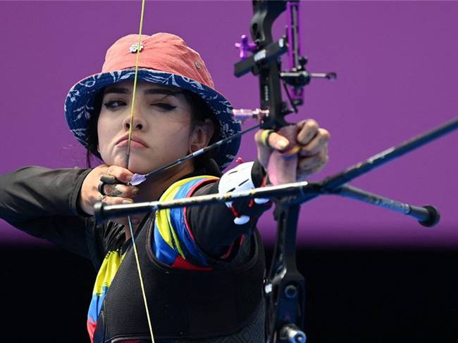 Valentina Acosta, deportista colombiana en los Juegos Olímpicos de Tokio 2020. Foto: ADEK BERRY/AFP via Getty Images