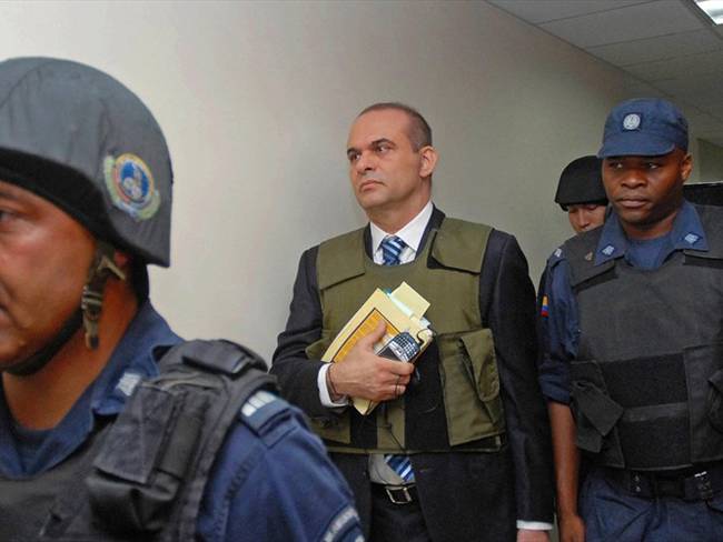El exjefe paramilitar Salvatore Mancuso fue comandante de las Autodefensas Unidas de Colombia (AUC). Foto: Getty Images / LUIS BENAVIDES