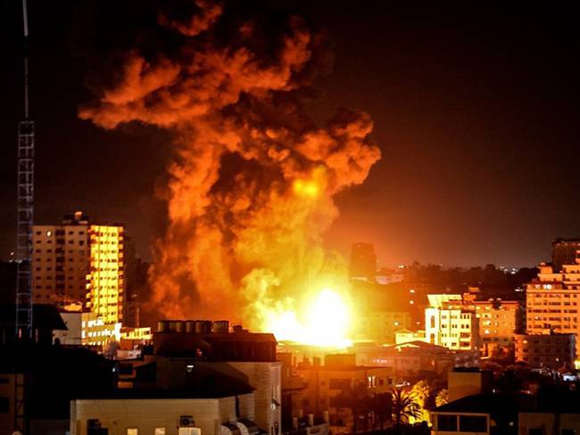 Bombardeos de Israel en Gaza. Foto: MAHMUD HAMS/AFP via Getty Images