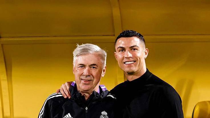 Carlo Ancelotti y Cristiano Ronaldo