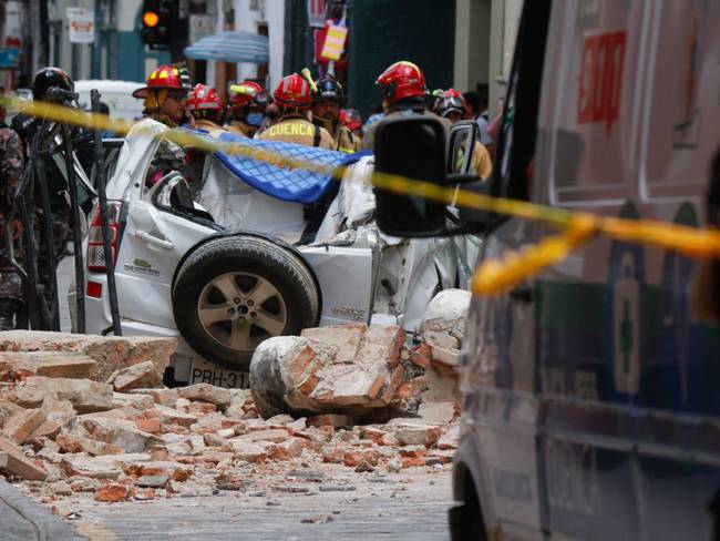 ECUADOR-EARTHQUAKE (Photo by FERNANDO MACHADO/AFP via Getty Images)