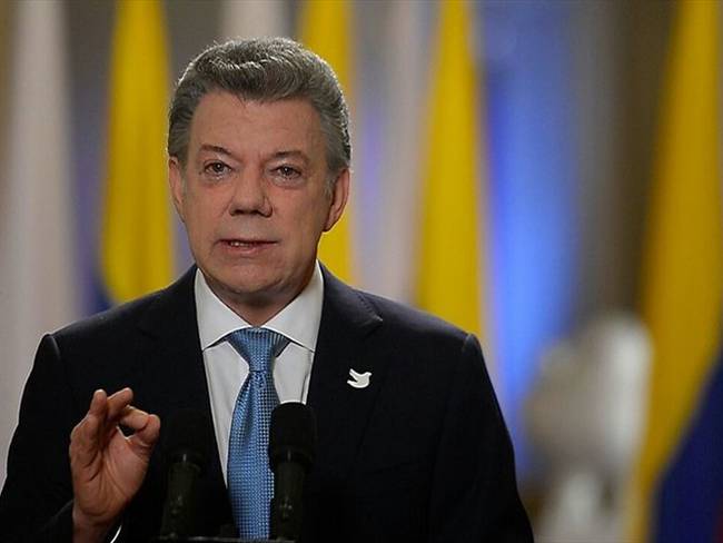 Presidente de la República Juan Manuel Santos. Foto: Colprensa - suminitrada por Equipo de Paz del Gobierno