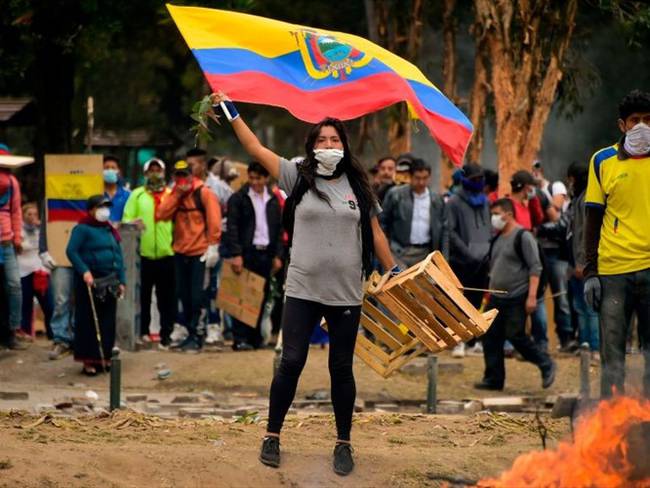 Toque de queda y militarización en Ecuador. Foto: Getty Images