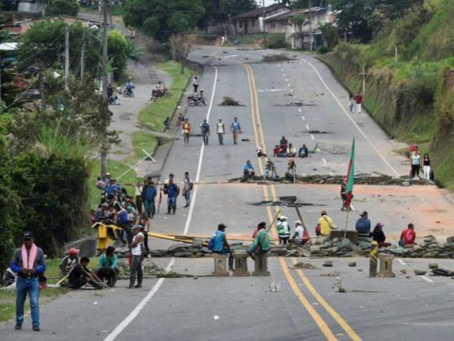 Vía Panamericana entre Risaralda y Chocó / Foto: AFP