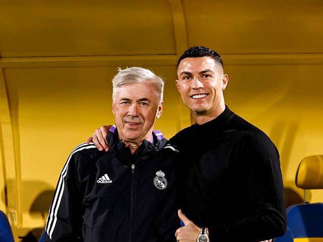 Carlo Ancelotti y Cristiano Ronaldo