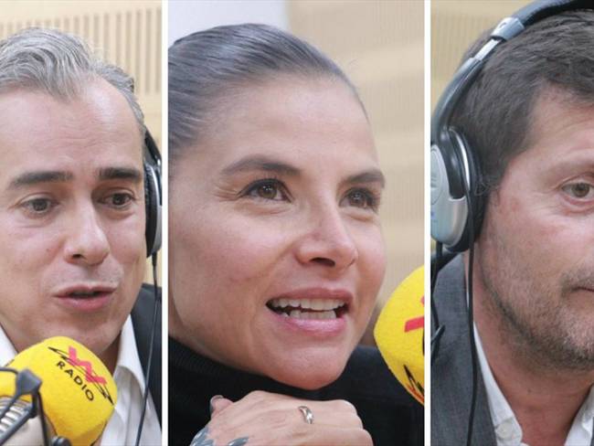 Los actores Jorge Enrique Abello, Natalia Ramírez y Julio César Herrera  recordaron al reconocido libretista.. Foto: W Radio