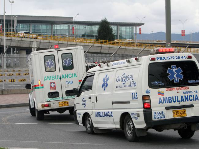 Imagen de referencia de ambulancias. Foto: Colprensa.