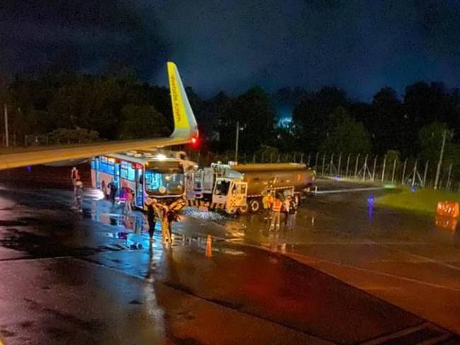 Accidente aeropuerto Rionegro. Foto: Cortesía
