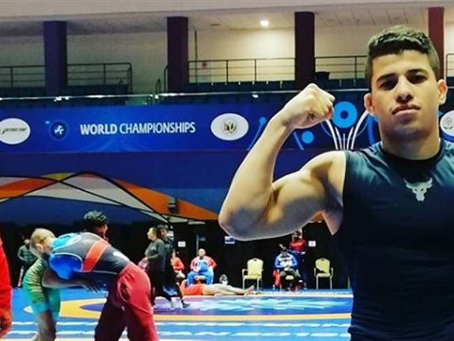 Óscar Tigreros, deportista colombiano de lucha. Foto: Instagram: oscar_tigreros