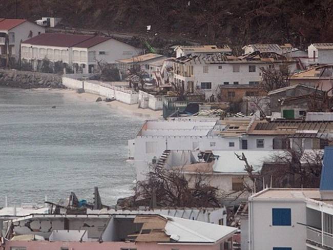 Daños en la isla de San Martín ocasionados por el huracán Irma. Foto: Getty Images