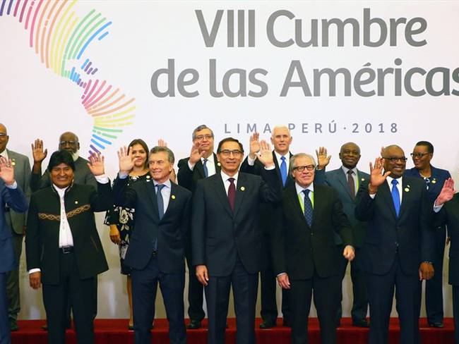 Jefes de estado y representantes que participan en la VIII Cumbre de las Américas . Foto: Agencia EFE