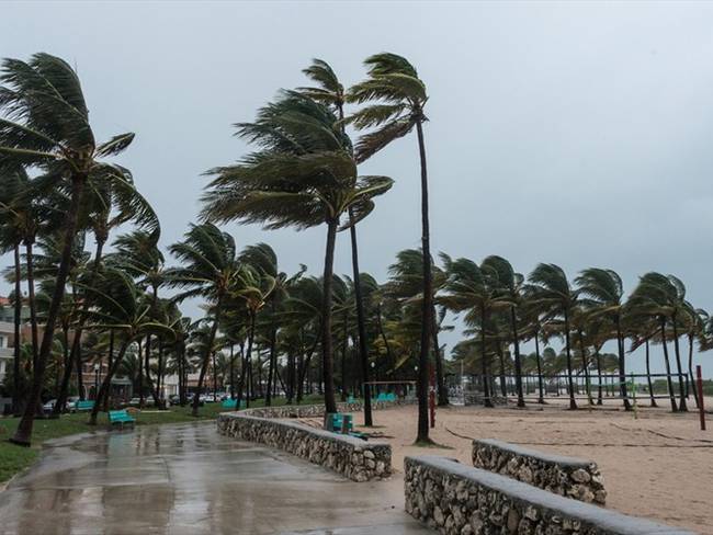 Llegada de la tormenta tropical Elsa a la costa oeste de la Florida. Foto: Getty Images