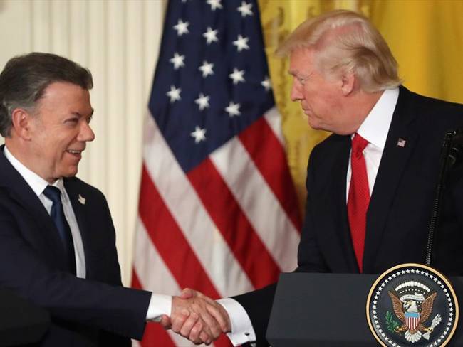 El presidente Juan Manuel Santos se reunirá esta noche con Donald Trump. Foto: Getty Images