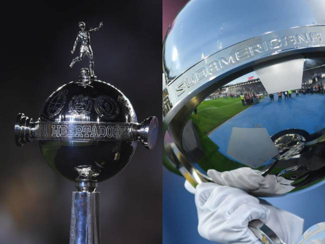 Trofeos Copa Libertadores y Sudamericana. Foto: Getty Images