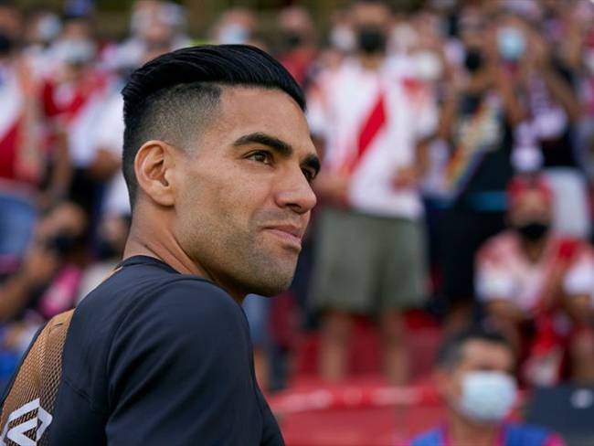 Radamel Falcao García anotó en su primer partido con el Rayo Vallecano. Foto: Getty Images / MANUEL QUEIMADELOS