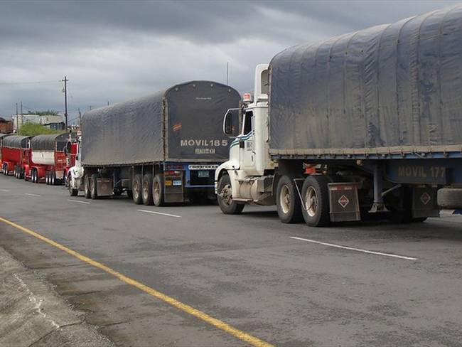 Los transportadores de carga del país no cesarán actividades en el Paro Nacional . Foto: Colprensa
