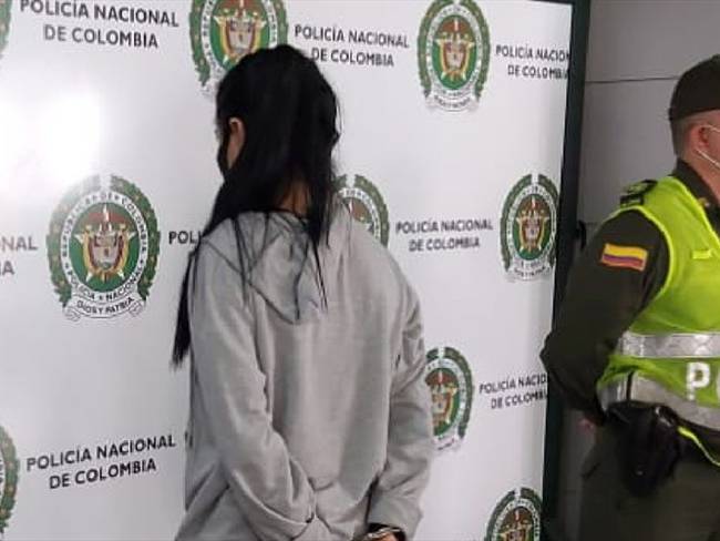 Mujer ácido . Foto: Policía Bucaramanga.