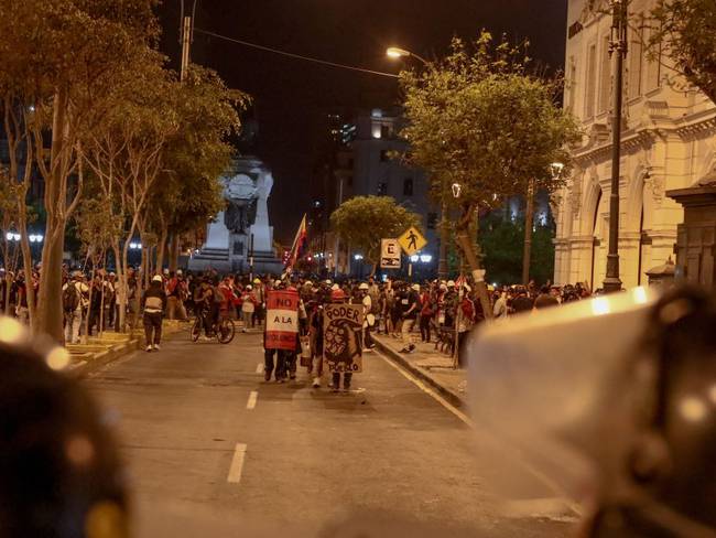 Manifestaciones en Perú. (Photo by Klebher Vasquez/Anadolu Agency via Getty Images)