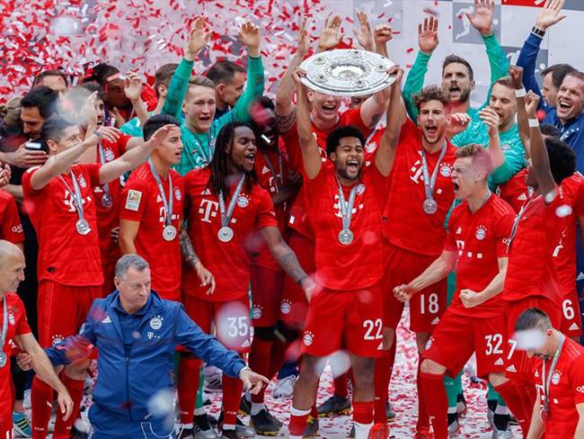 Bayern de Múnich se proclamó campeón de la Bundesliga por séptimo año consecutivo y por vigesimonovena vez en su historia. Foto: Getty Images