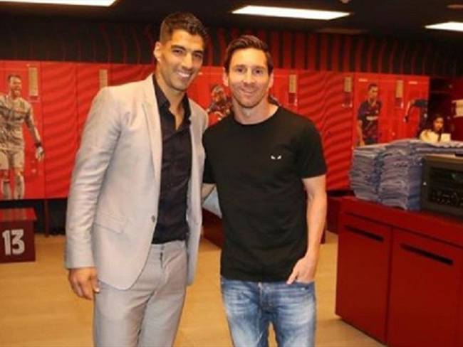 Messi y Suárez. Foto: Instagram @leomessi.