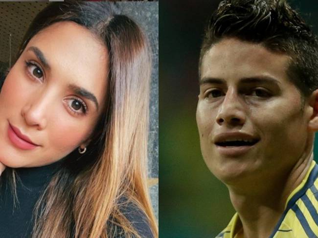 Modelo Daniela Ospina y jugador de la Selección Colombia James Rodríguez. Foto: Instagram: @ daniela_ospina5 / Colprensa – Diego Pineda