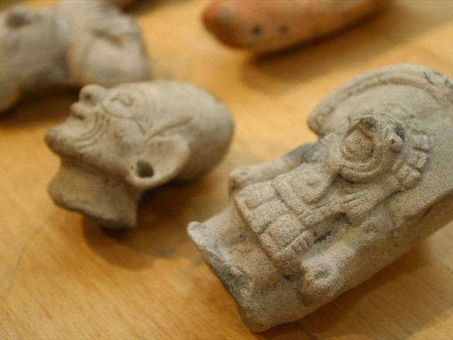 Los bienes arqueológicos quedaron a cargo del Instituto Colombiano de Antropología e Historia (ICANH). Foto: Colprensa