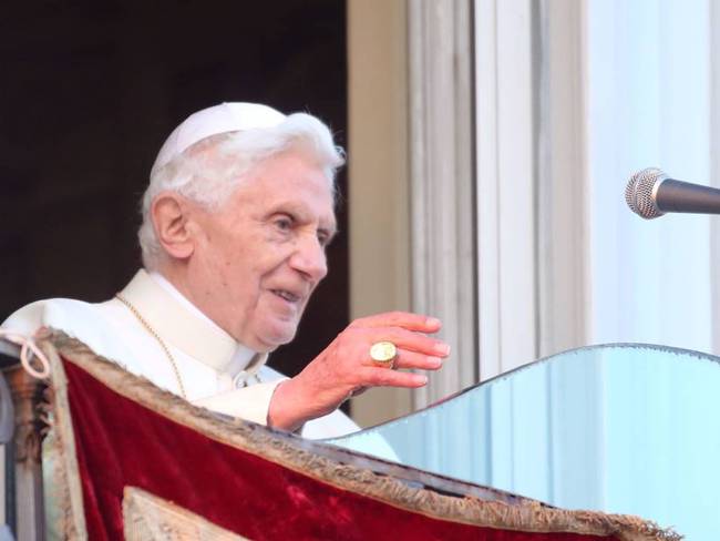 El papa emérito Benedicto XVI. Foto: Getty