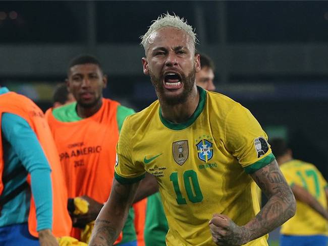 Neymar Jr, jugador de la selección brasileña en la Copa América 2021. Foto: Buda Mendes/Getty Images