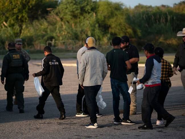 Imagen referencia migrantes (Photo by MARK FELIX/AFP /AFP via Getty Images)